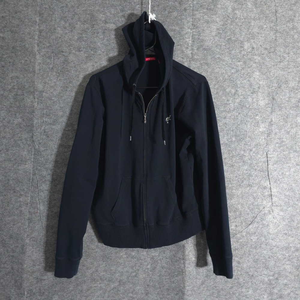 Sope Creek Womens Sz XL Full Zip Hoodie Long Sleeve Navy Blue Golf Performances